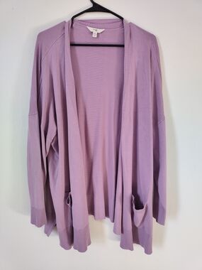 Lilac Long Cardigan